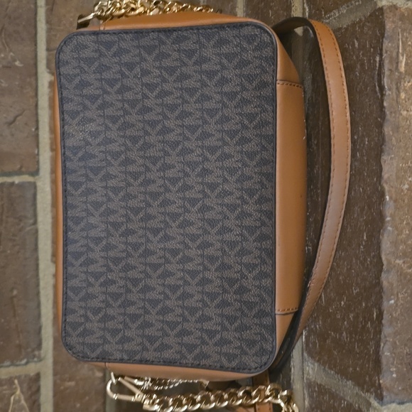 Michael KorsJet Set Medium Logo Stripe Camera‎ Bag Brown - Picture 4 of 8